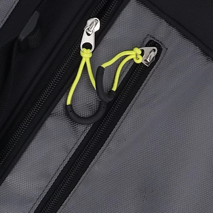 NEW Wilson Staff 2022 Feather Stand Bag 4-Way Top - Black / Charcoal / Silver