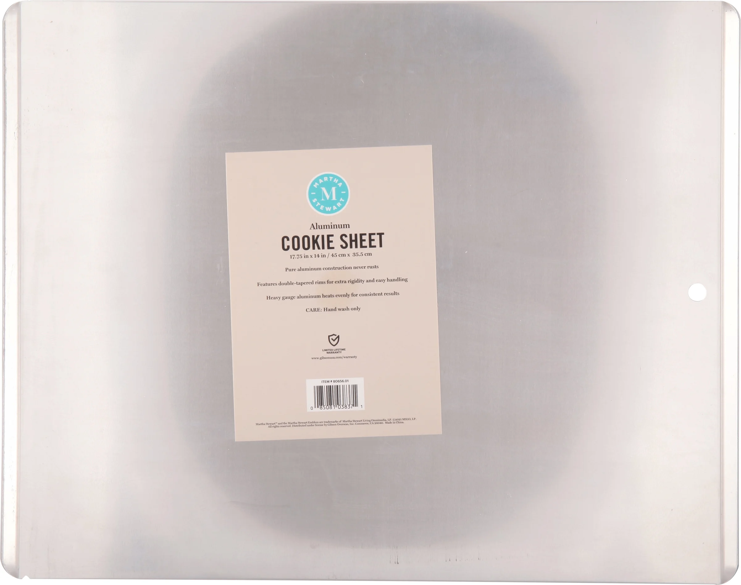 Martha Stewart  Aluminum 17.75in x 14in Cookie Sheet  in Silver