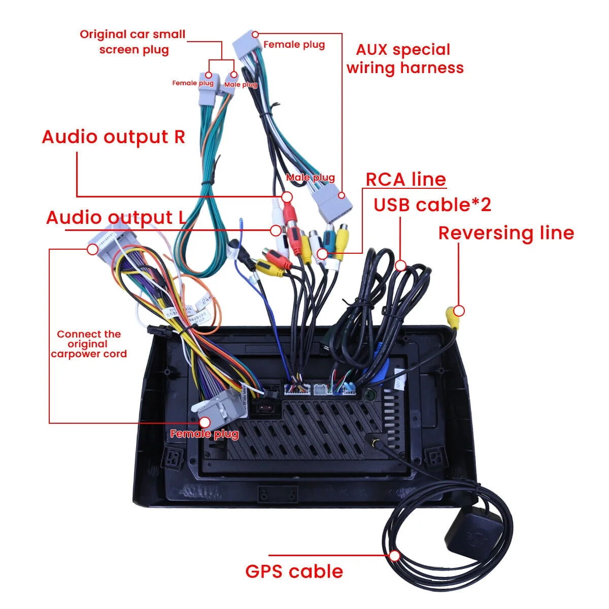 Car Radio Stereo GPS Navigation Carplay For Honda Accord 2008-2013 Backup Camera