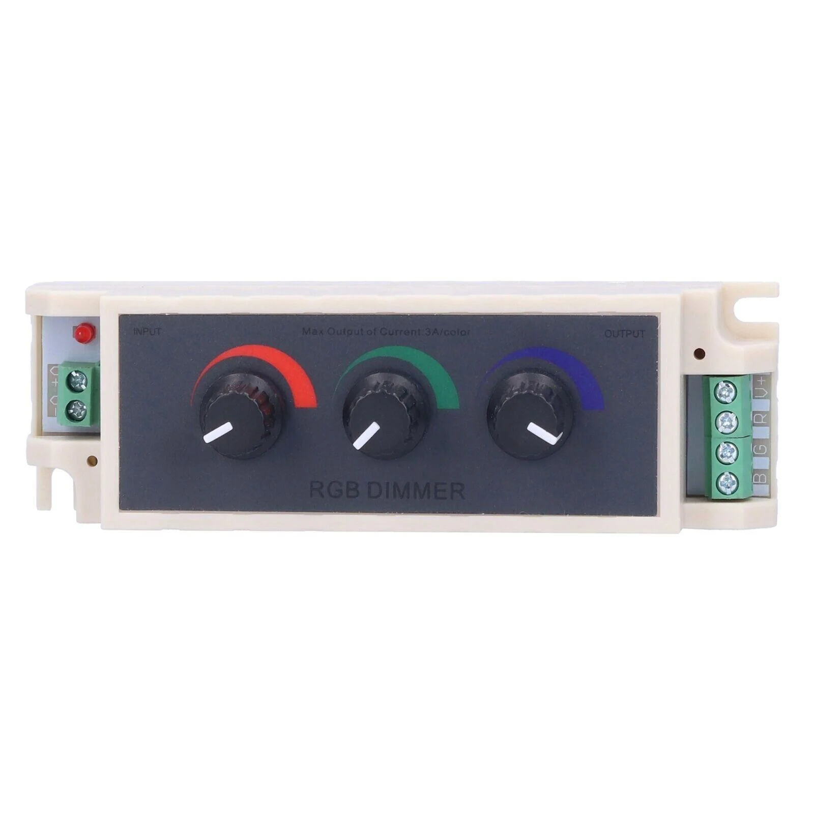 DC 12V-24V RGB LED Light Dimmer Knob Controller Switch 3‑Channel Brightness Adjust Smart LED Light Dimmer