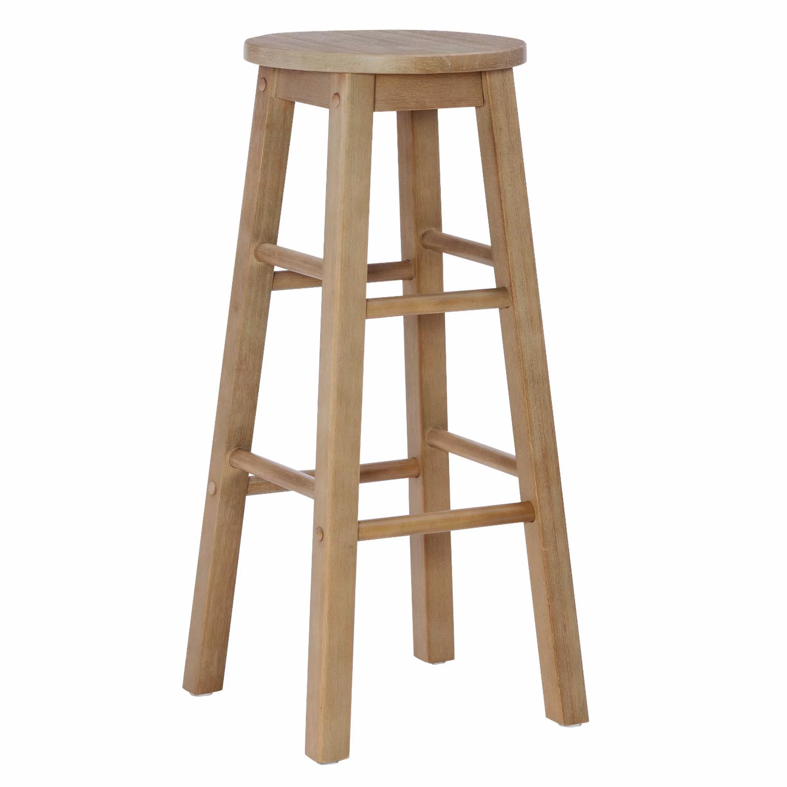 Linon Stool 29 in. Backless Bar Stool - Graywash