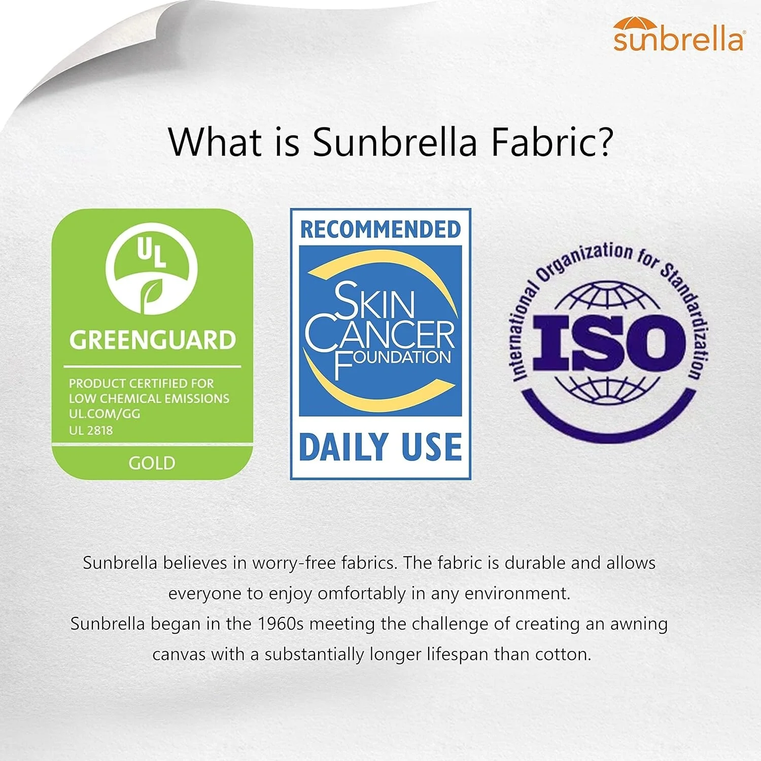 PURPLE LEAF  10ft Square Sunbrella Patio Cantilever Umbrella Grey/Wood Pattern