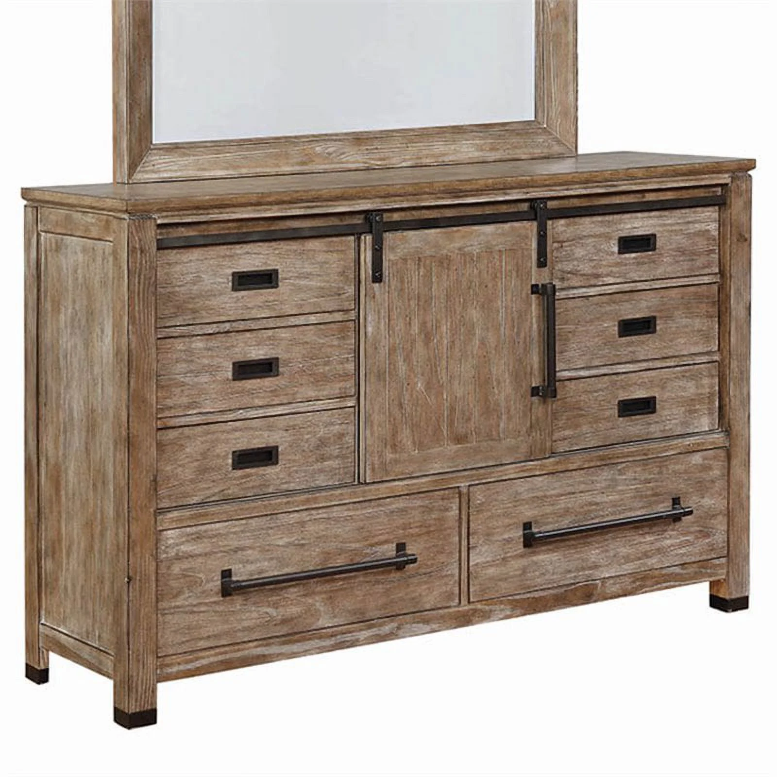 Coaster Meester 8-drawer Dresser Rustic Barn-Shape:Rectangular