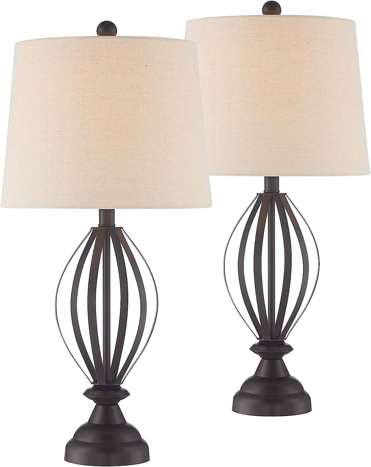 Grant Rustic Industrial Table Lamps 26 1/2