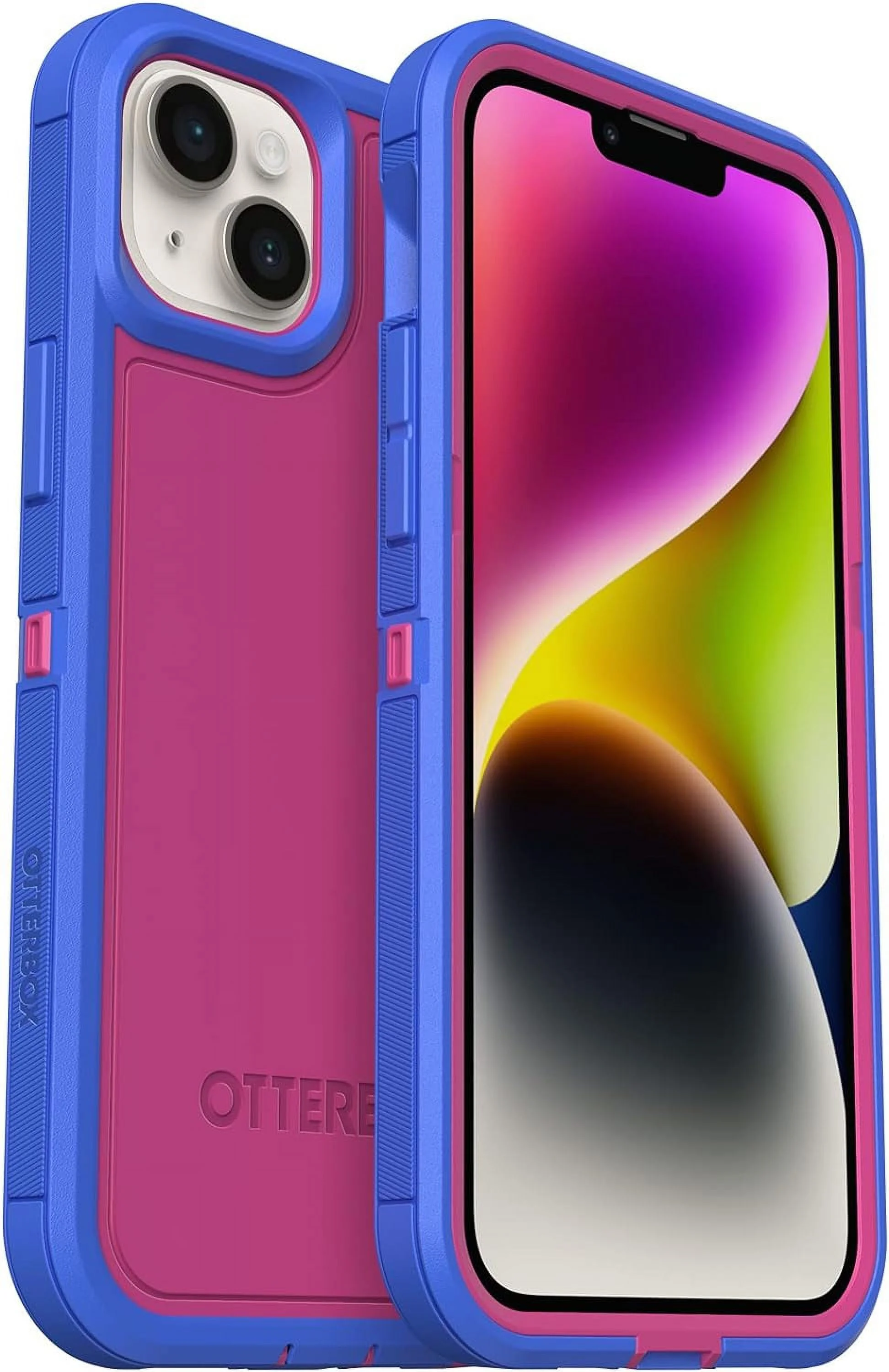 OtterBox Defender Series XT Case for iPhone 14 Plus, Blooming Lotus