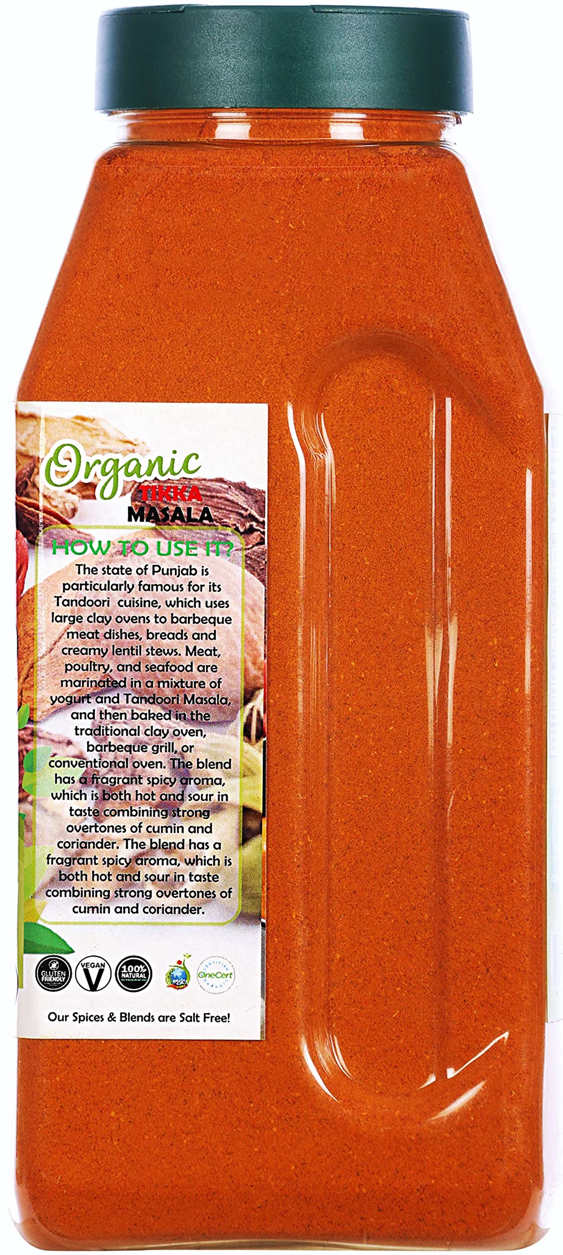 Rani Organic Tikka Masala (Marinade & Grilled Spice Blend) 6-Spice Indian Blend 16oz (1lb) 454g PET Jar ~ All Natural | Vegan | Gluten Friendly | NON-GMO | Indian Origin | USDA Certified Organic