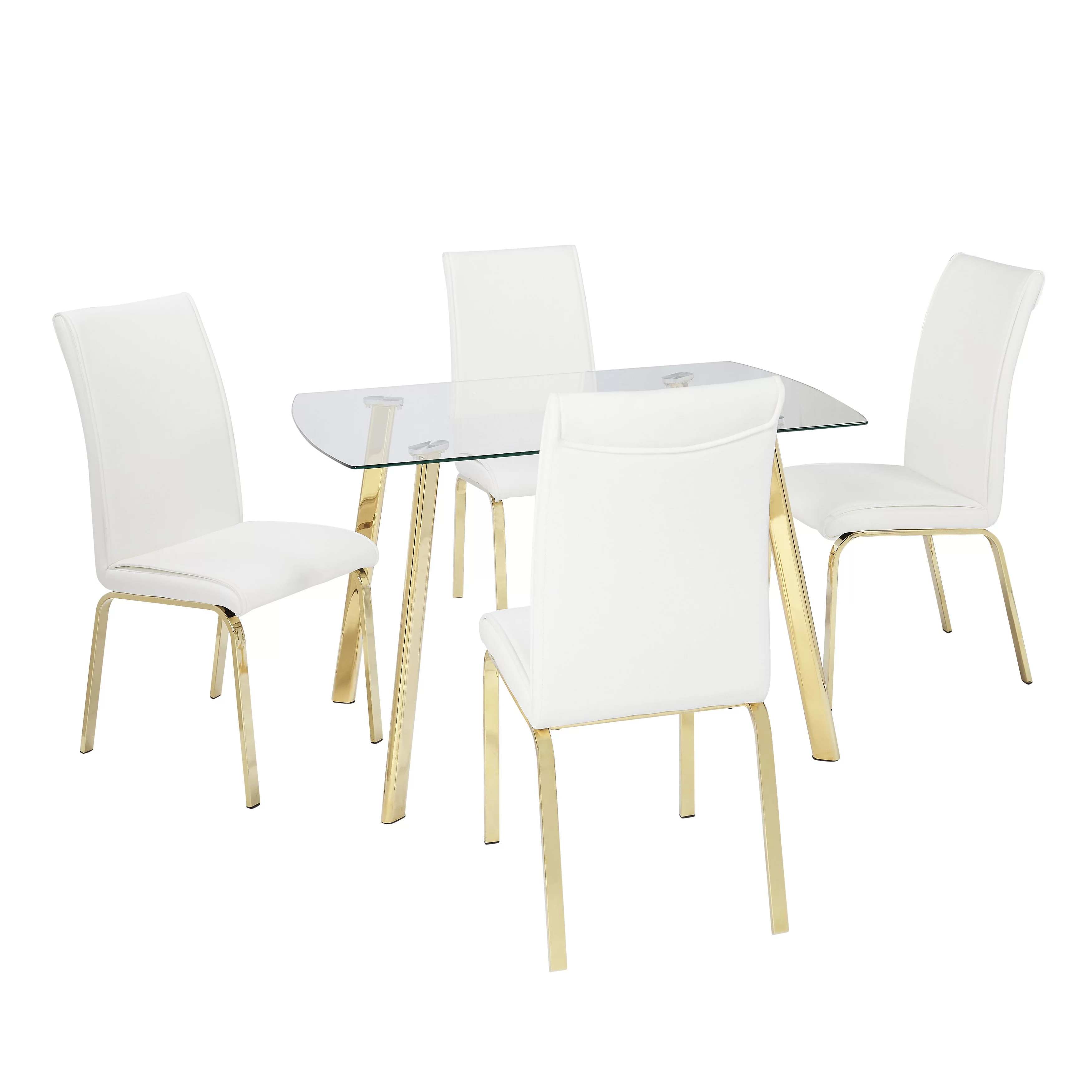 Simple Living  5-Piece Uptown Dining Set White