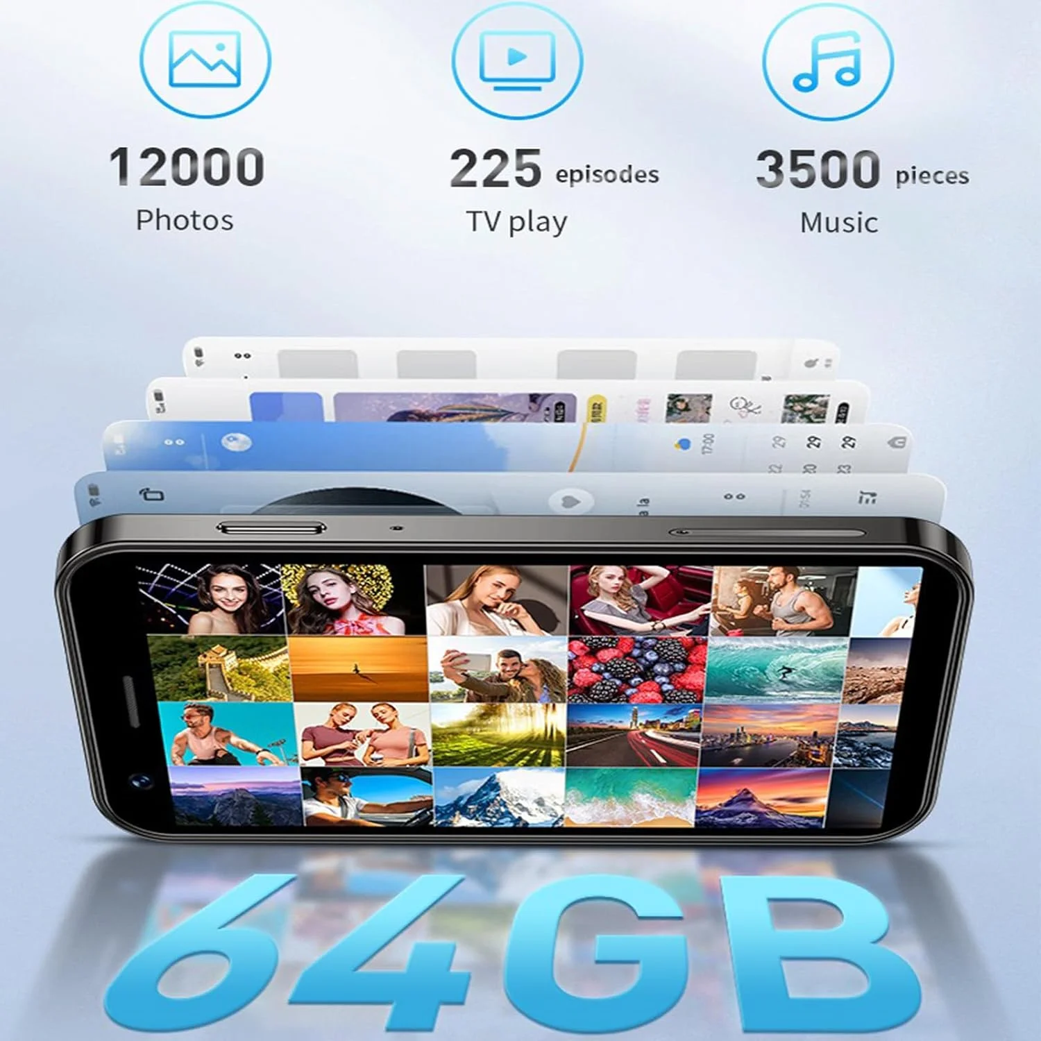 Mini Phone 4G World Smallest Phone 3inches Unlocked Mini Smartphone Android 10.0 Mini Cell Phone Dual Sim Broisae XS16 2GB Ram 16GB ROM Mobile Phone for Kids (Purple)