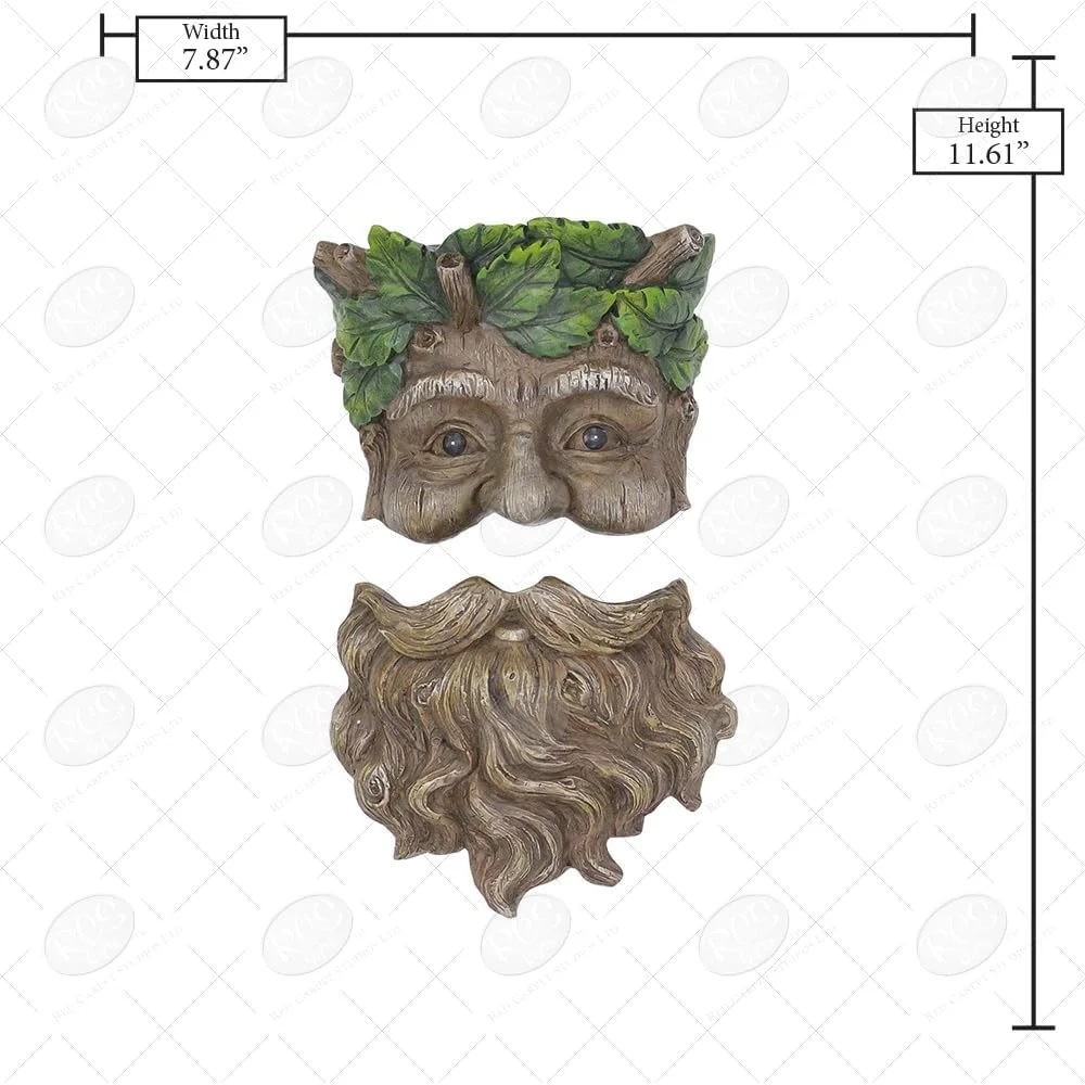 Red Carpet Studios Sculpted Resin Tree Face Planter, Leafy