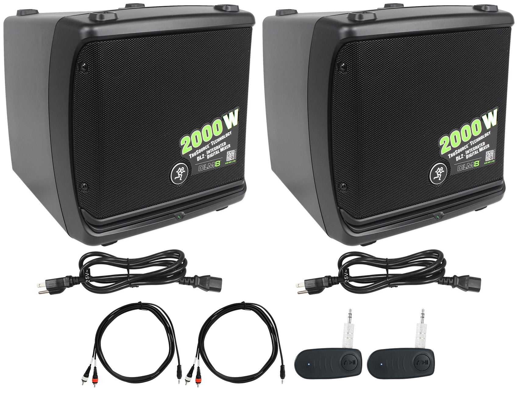 (2) Mackie DLM8 2000W 8