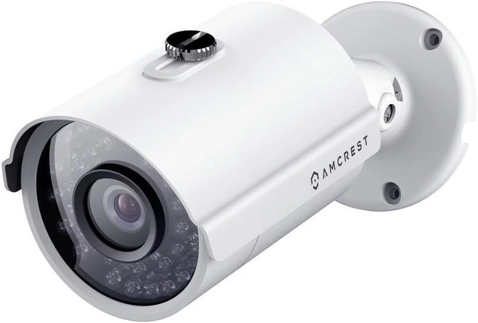 Pre-Owned Amcrest Full HD 1080P 1920TVL Bullet Outdoor Security Camera, 2MP 1920x1080, 98ft Night Vision, Metal Housing, 3.6mm Lens 90° Viewing Angle, White (REP-AMC1080BC36-W) (Good)