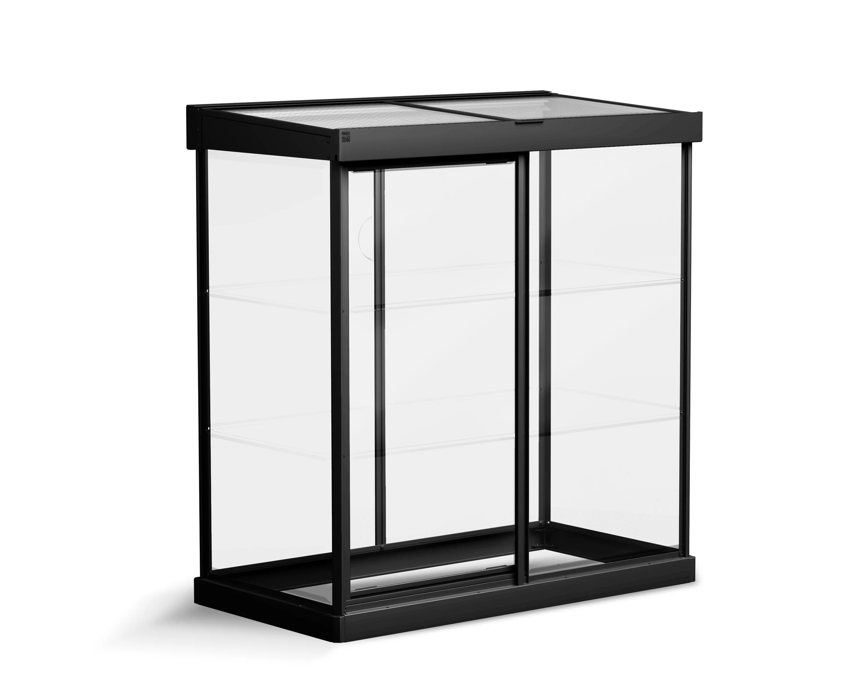 Palram - Canopia Ivy 4' x 2' Polycarbonate/Aluminum Mini Greenhouse - Black