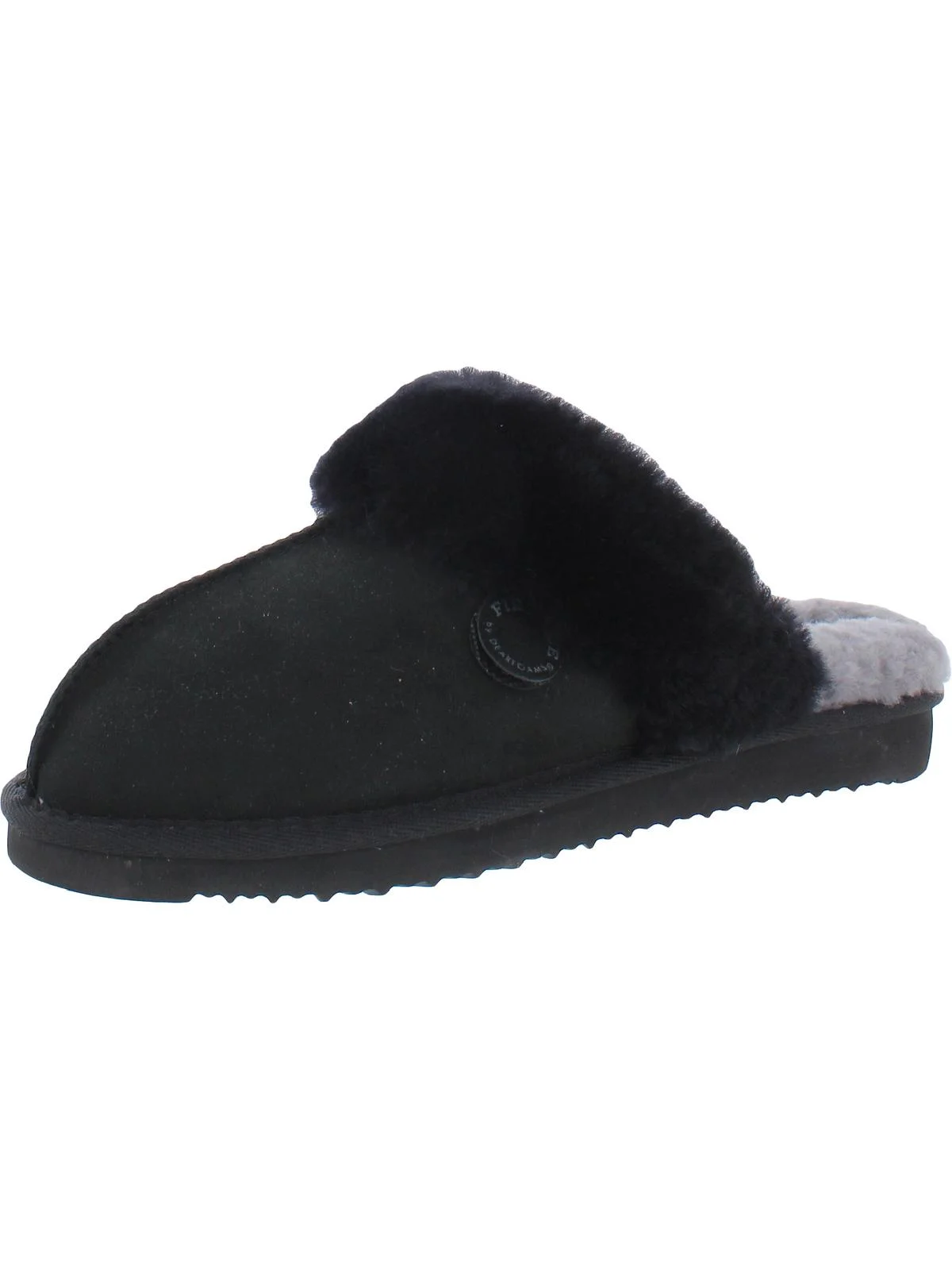 Dearfoams Womens Sydney Shearling Casual Slide Slippers