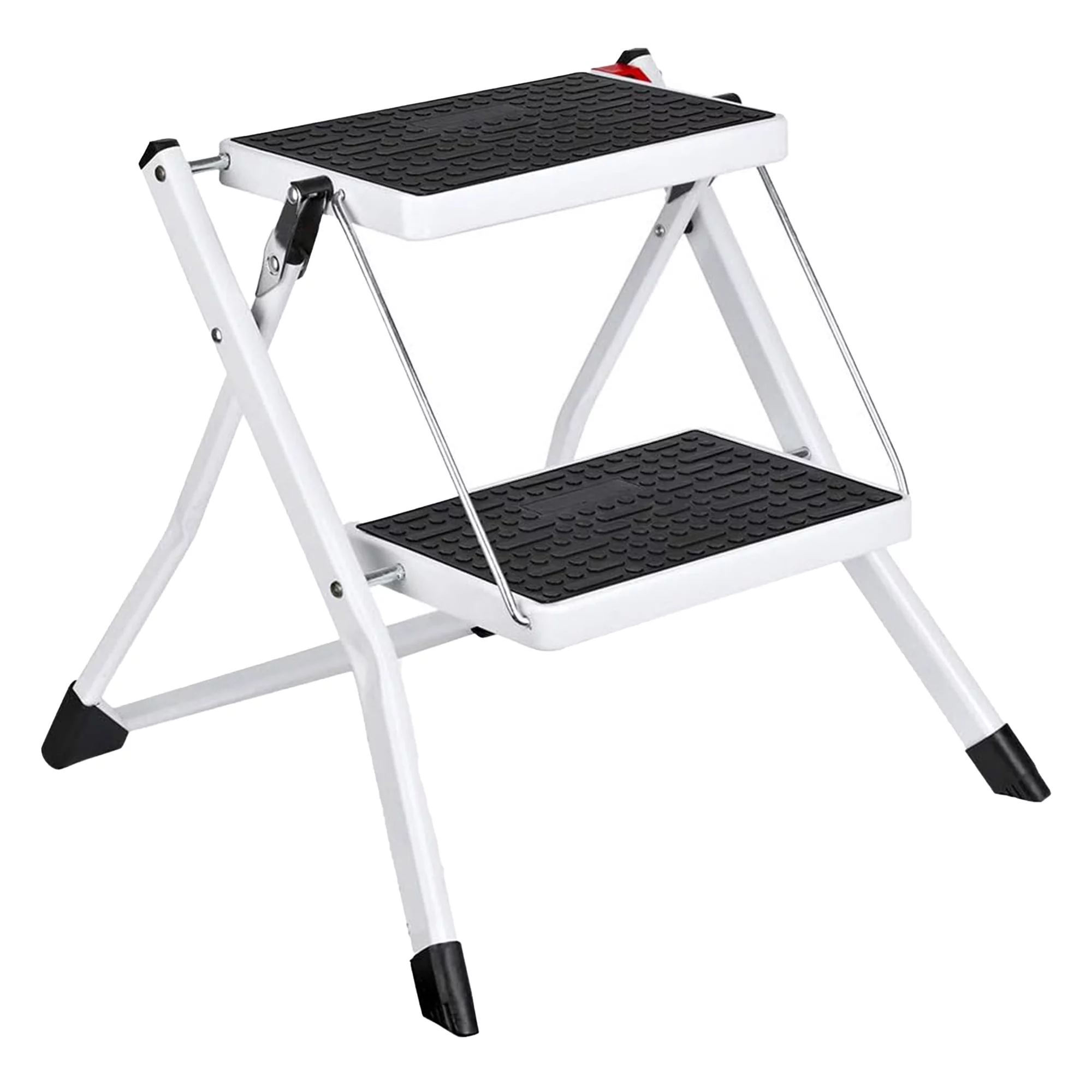 Delxo Folding 2-Step Mini Stool Stepladder w/Non-Skid Stair & Carry Handle