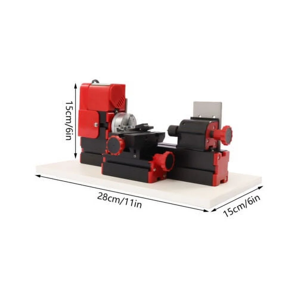 45x135mm Benchtop Mini Metal Lathe Cutting Machine For Wood Metal 12,000rpm