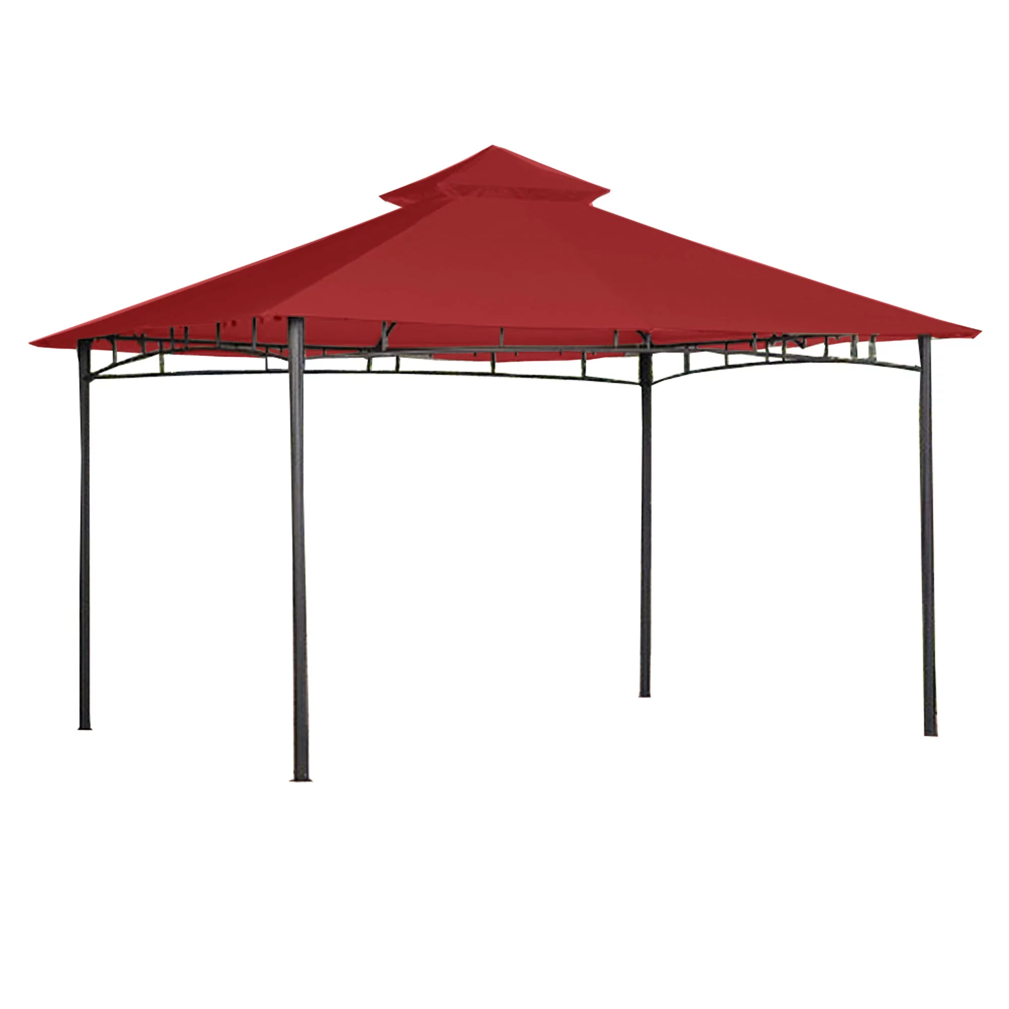 Garden Winds Replacement Canopy Top Cover for the Roof Style House Gazebo - Cinnabar
