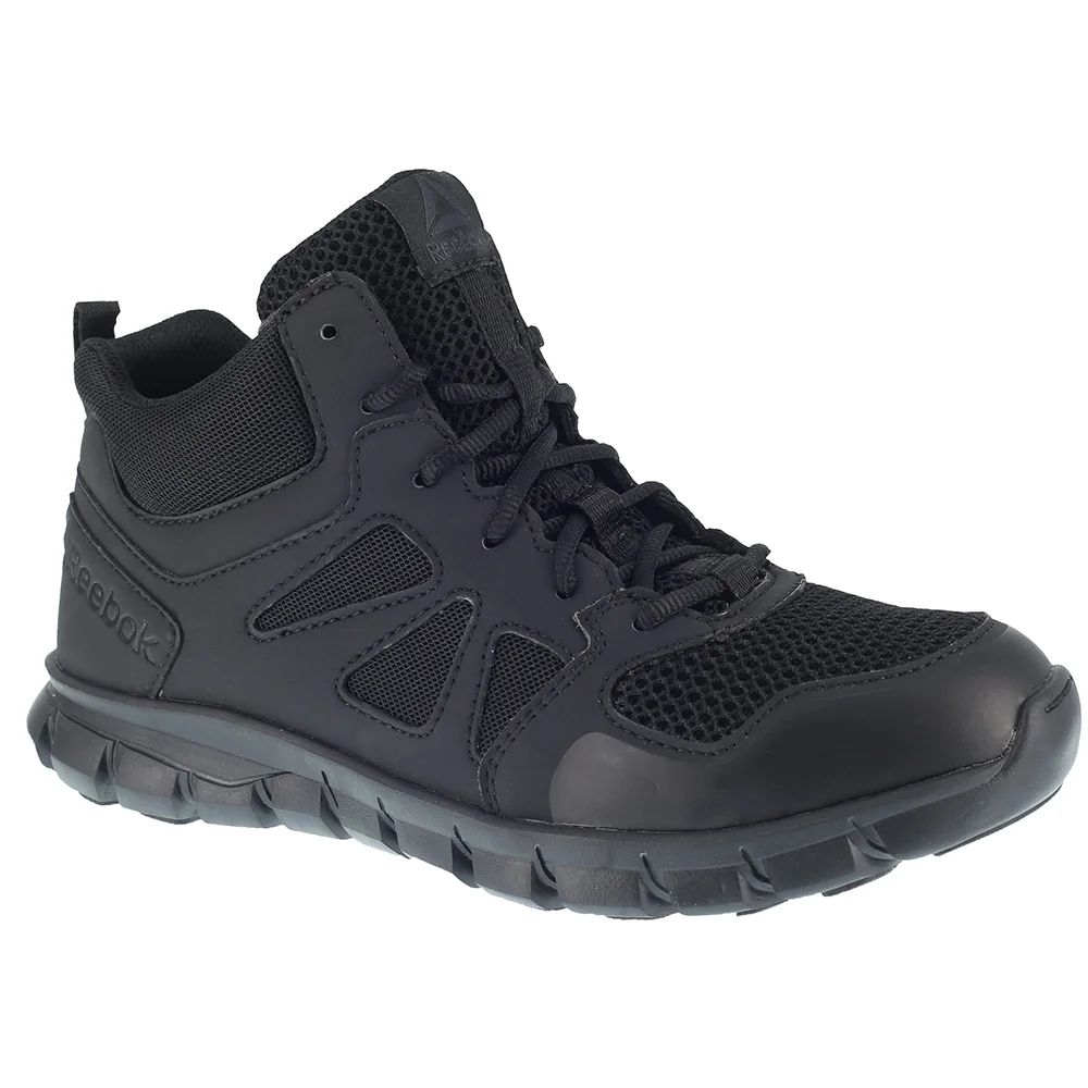 Reebok Work  Mens Sublite Cushion Tactical Mid Soft Toe Eh  Work Safety Shoes Casual