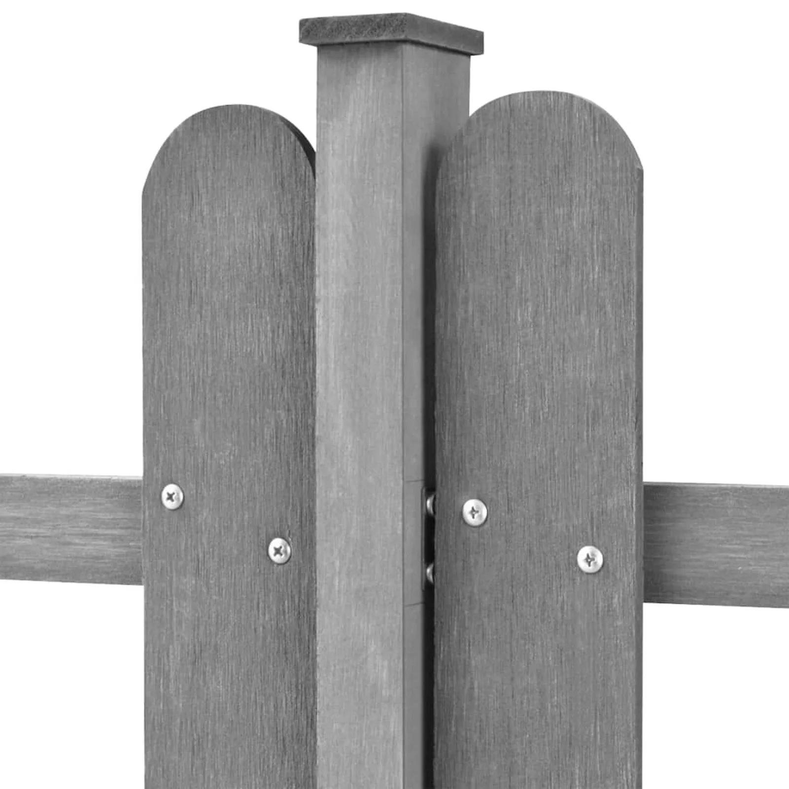 Tomshoo Picket Fence with Posts 3 pcs WPC 236.2