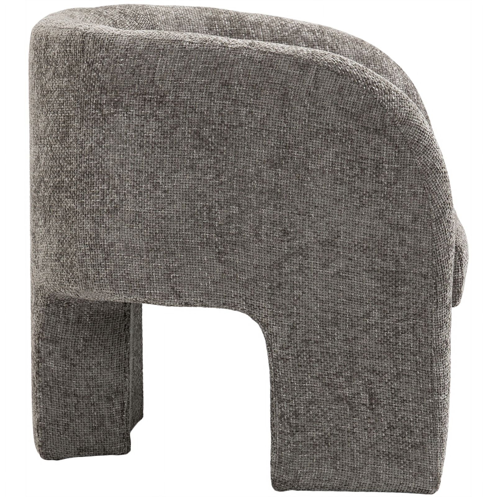 Meridian Furniture Sawyer Grey Chenille Fabric Accent Chair