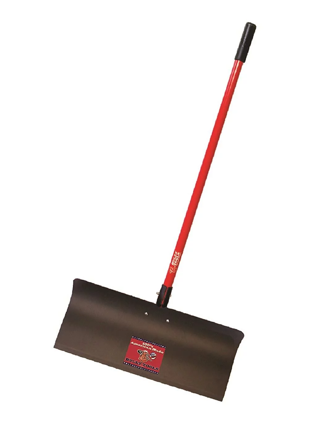 Bully Tools 92816 Steel Snow Pusher with Fiberglass Long Handle, 24