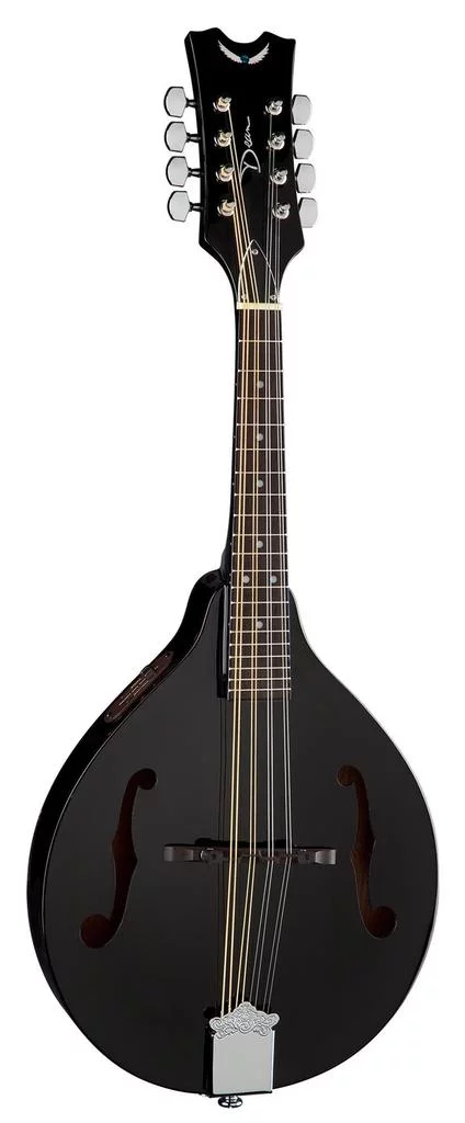 Dean Tennessee A Style Acoustic-Electric Mandolin, Classic Black, TNAE CBK