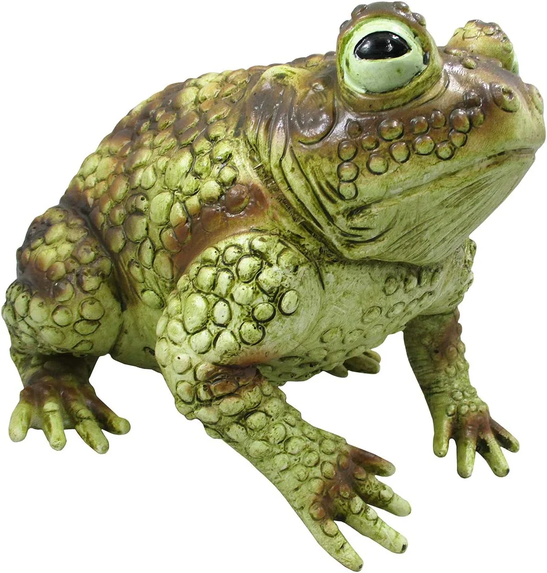 Giant Rubber Toad Prop Statue - Fake Frog Animal Decoration, Multi, 10 Inches Long