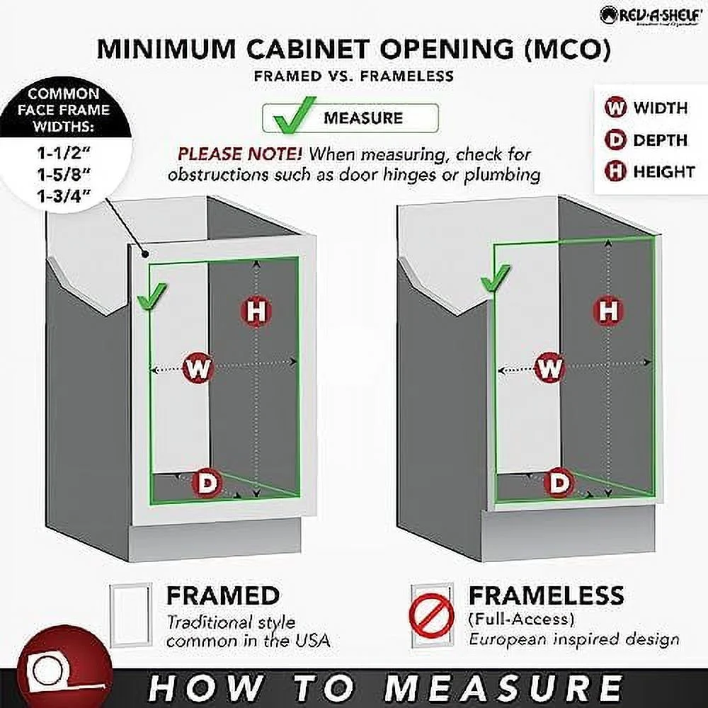 JYHOME 2-Tier Kitchen Cabinet Pull Out  and Drawer Organizer Slide Out Pantry  Basket in Multiple Sizes  12 x 18 In  5WB2-1218CR-1