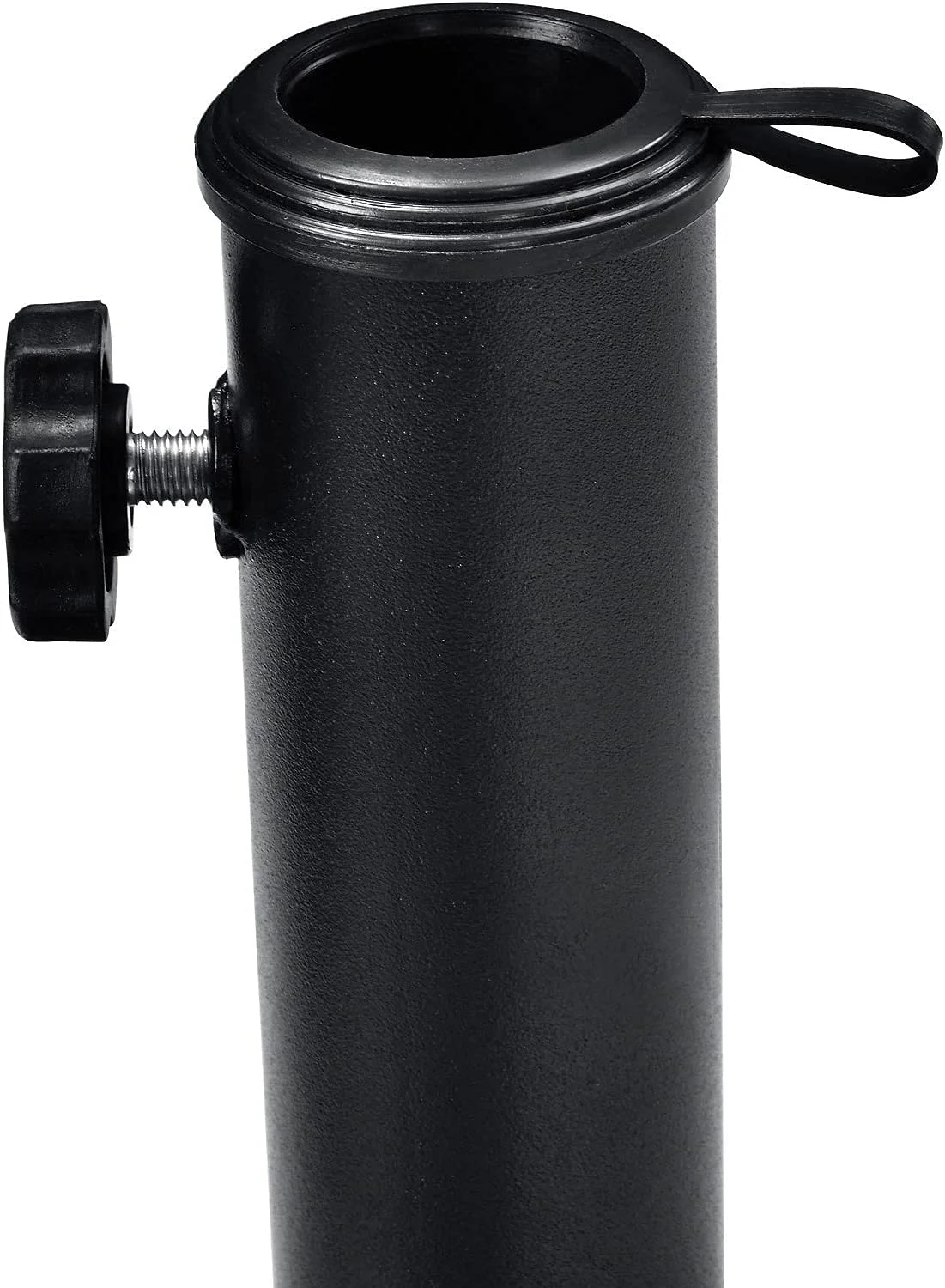 C&H Black Concrete Patio Umbrella Base, 33 Lb.