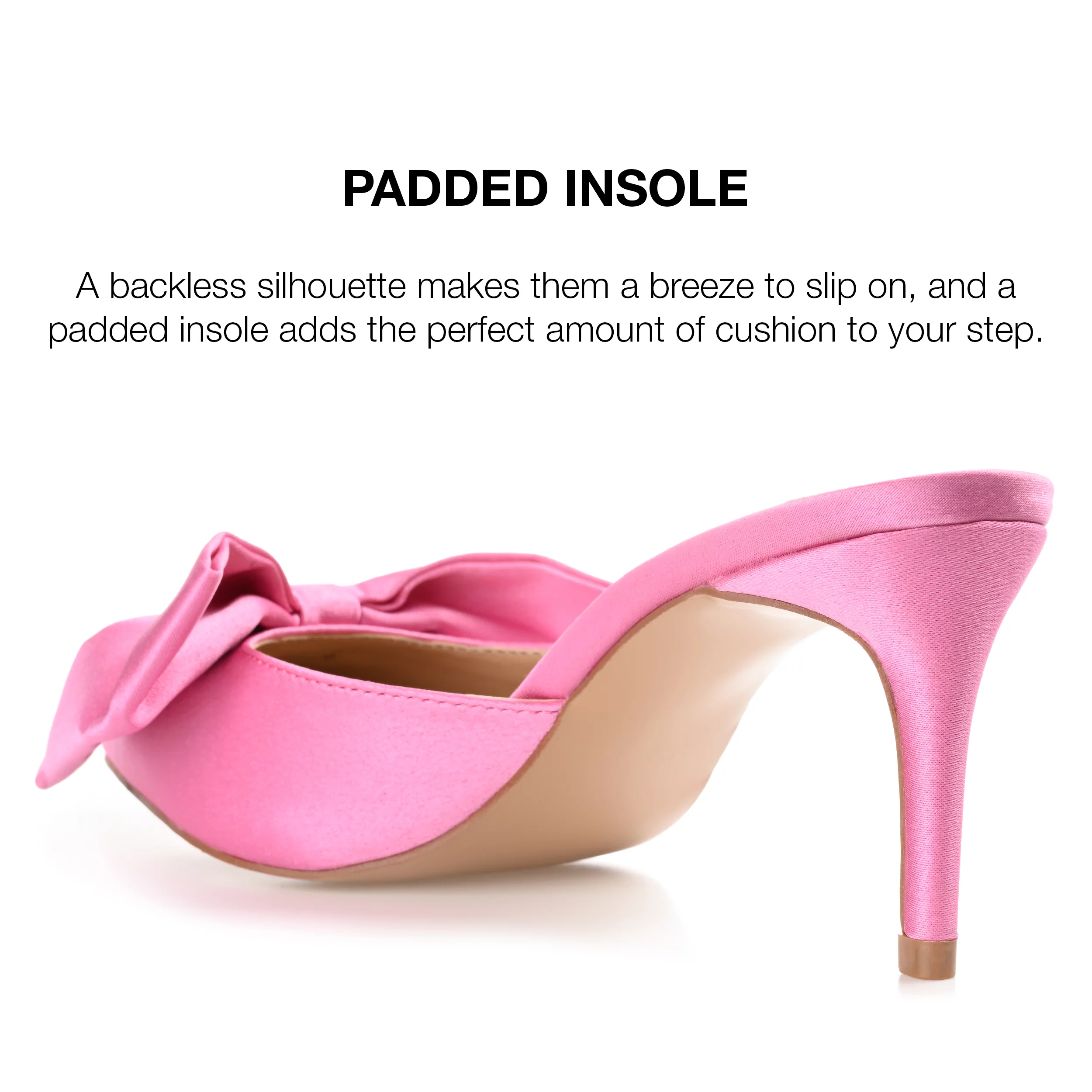 Journee Collection Womens Tiarra Wide Width Mules Mid Stiletto Pointed Toe Pumps