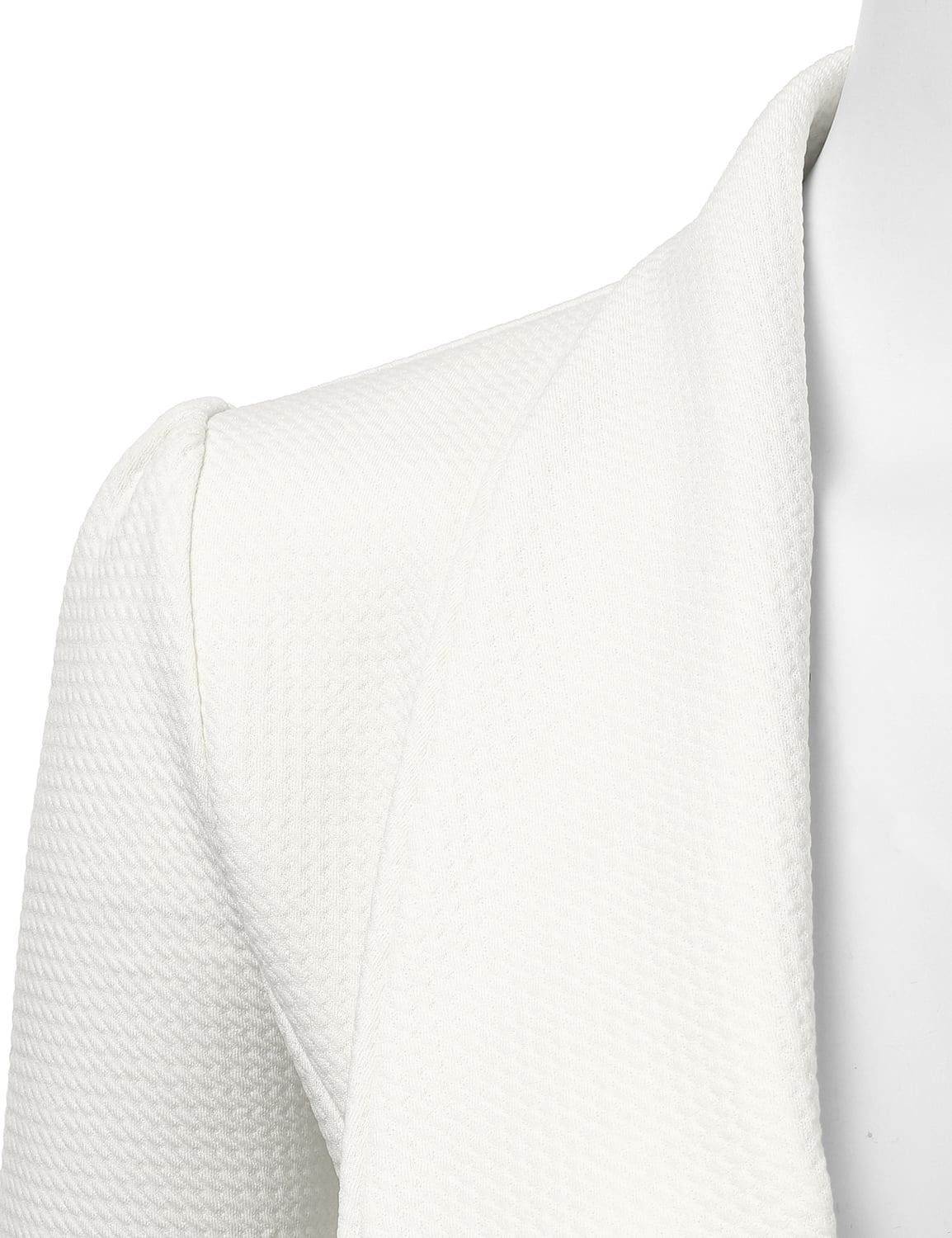 Doublju Women's Long Sleeve Draped Wide Shawl Lapel Blazer with Plus Size