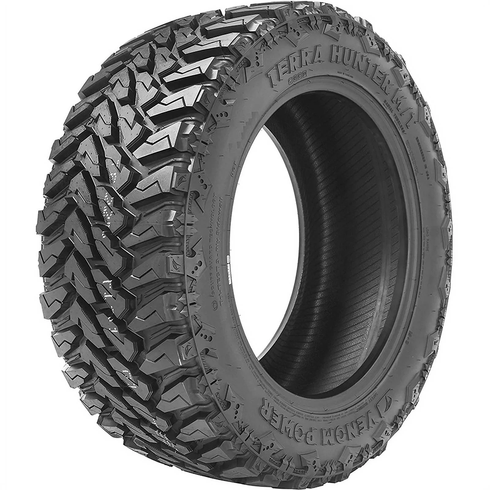 Set of 4 Venom Power Terra Hunter M/T LT33X13.50R20 120Q F Tires