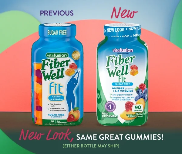 Fiber Well Fit Gummies Supplement; 90 Count