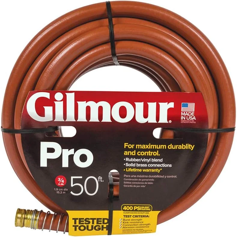 Gilmour Pro Commercial Hose 3/4 Inch x 100 Feet, Red (841001-1001)