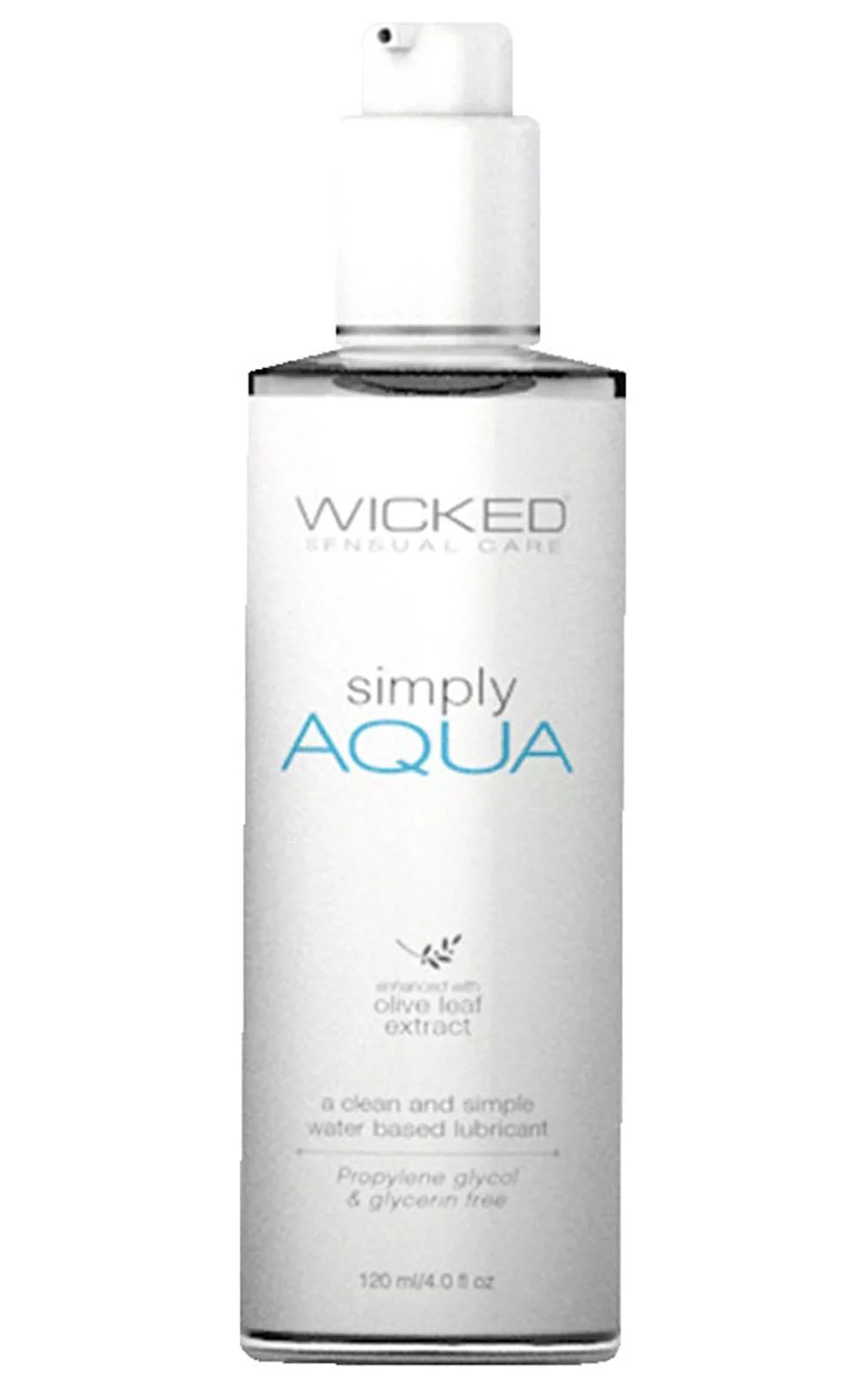Wicked Sensual Care Simply Aqua Water Based Lubricant - 4 oz