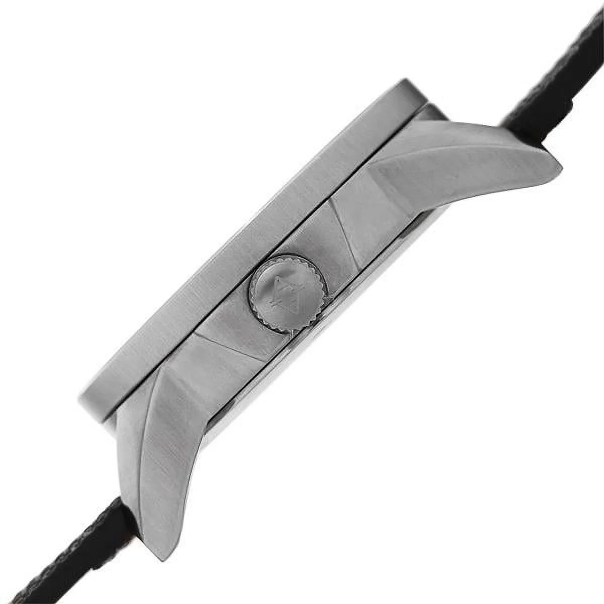 AK779SSB Swiss Quartz Orange Accent Grey Dial Canvas Band Men Watch