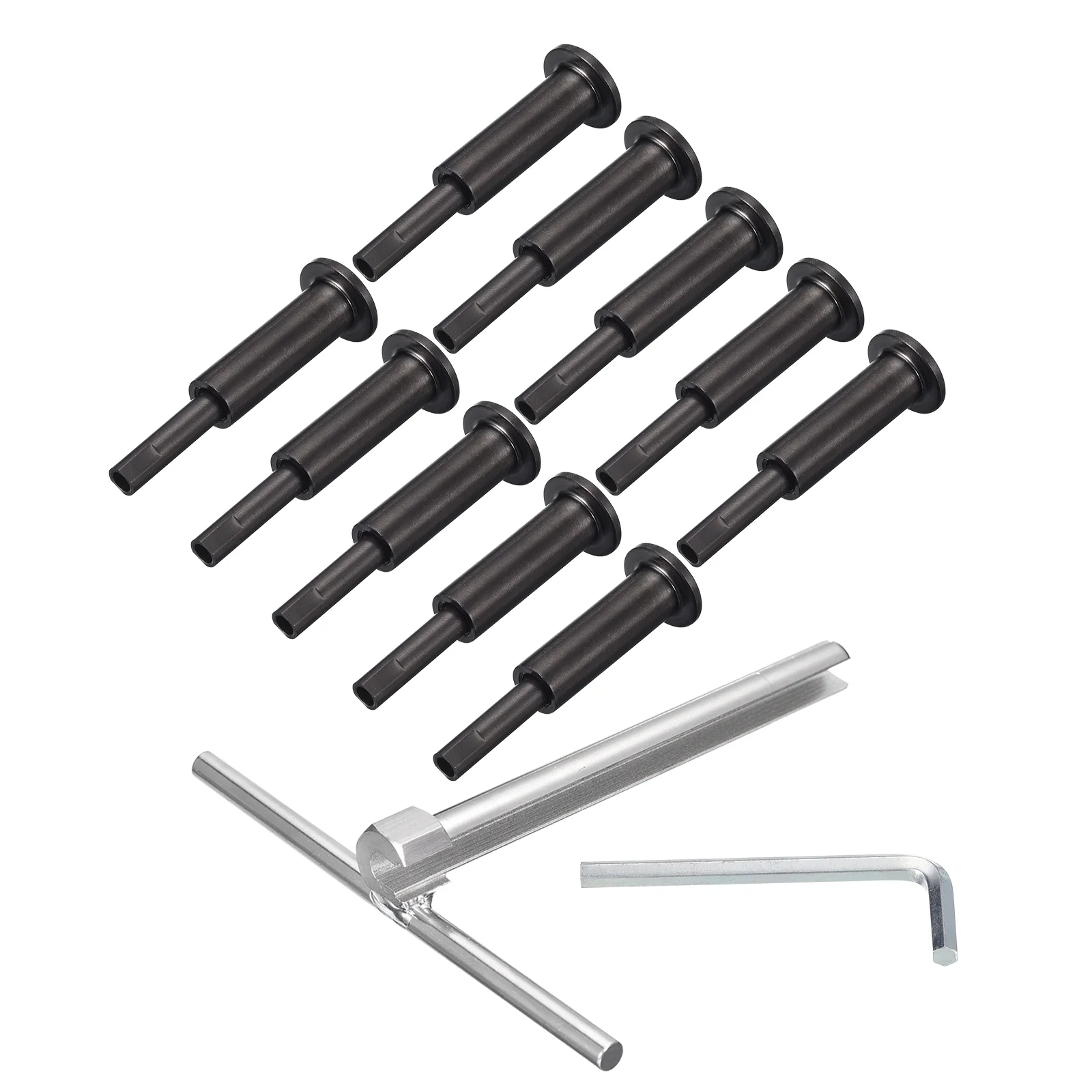 10 Pack Black Invisible Cable Railing Kit, T316 Stainless Steel 1/8