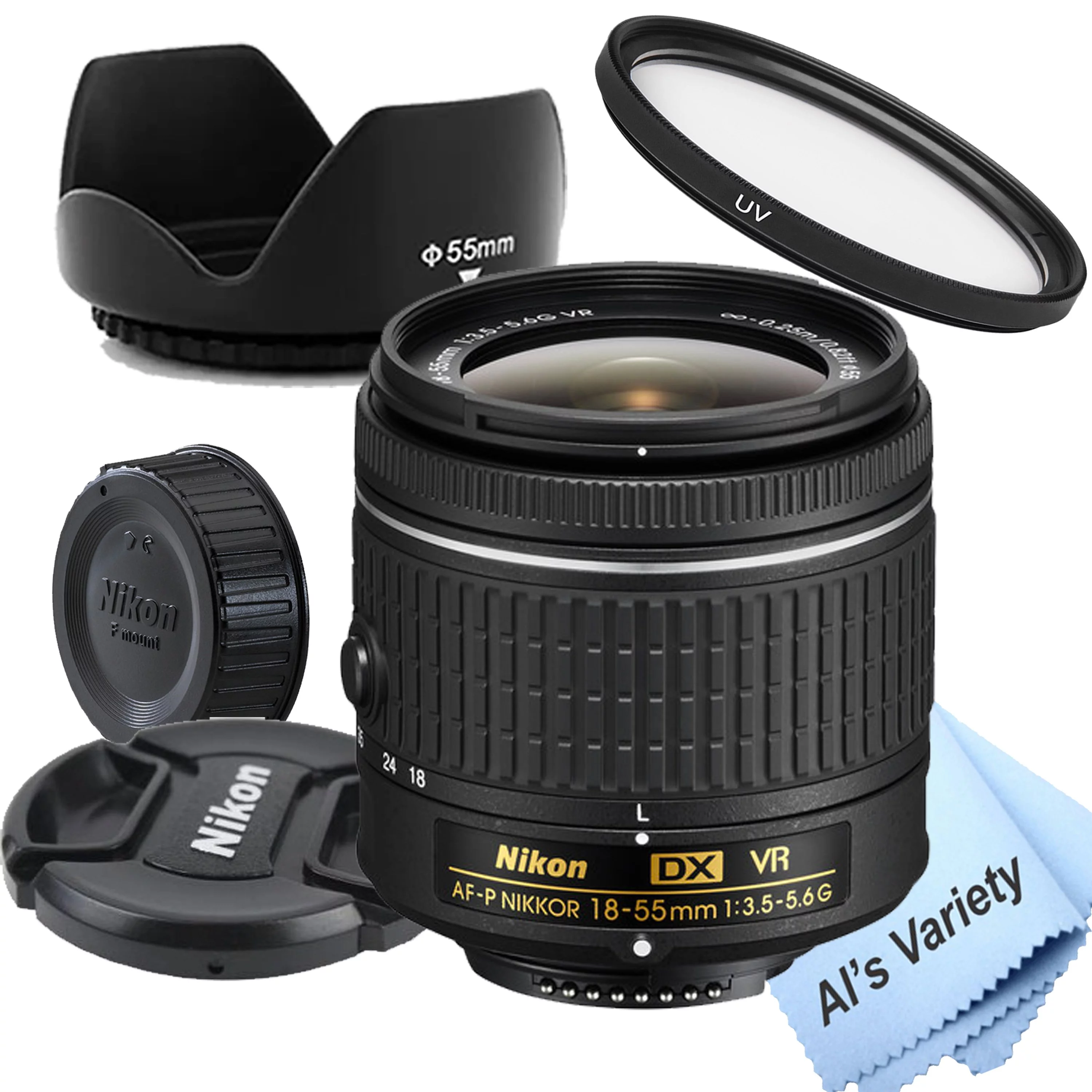 Nikon AF-P DX NIKKOR 18-55mm f/3.5-5.6G VR Lens White Box