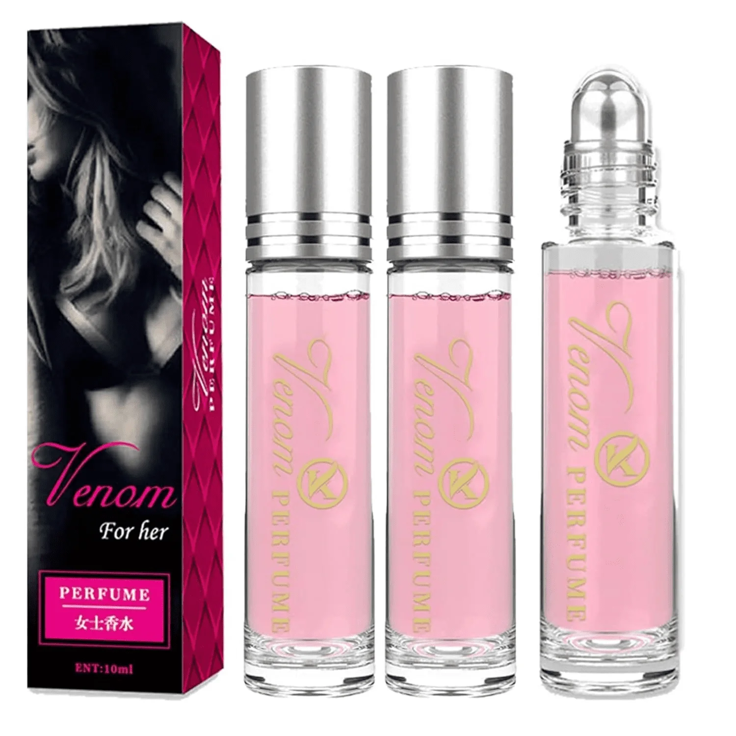 Venom Scents Pheromones for Women, Venom for Her Pheromone Perfume, Venom Pheromone Perfume for Women, Long Lasting Roll on Phero Perfume