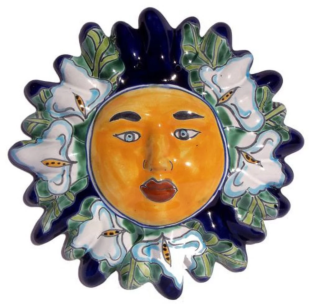Lily Small Talavera Ceramic Sun Face