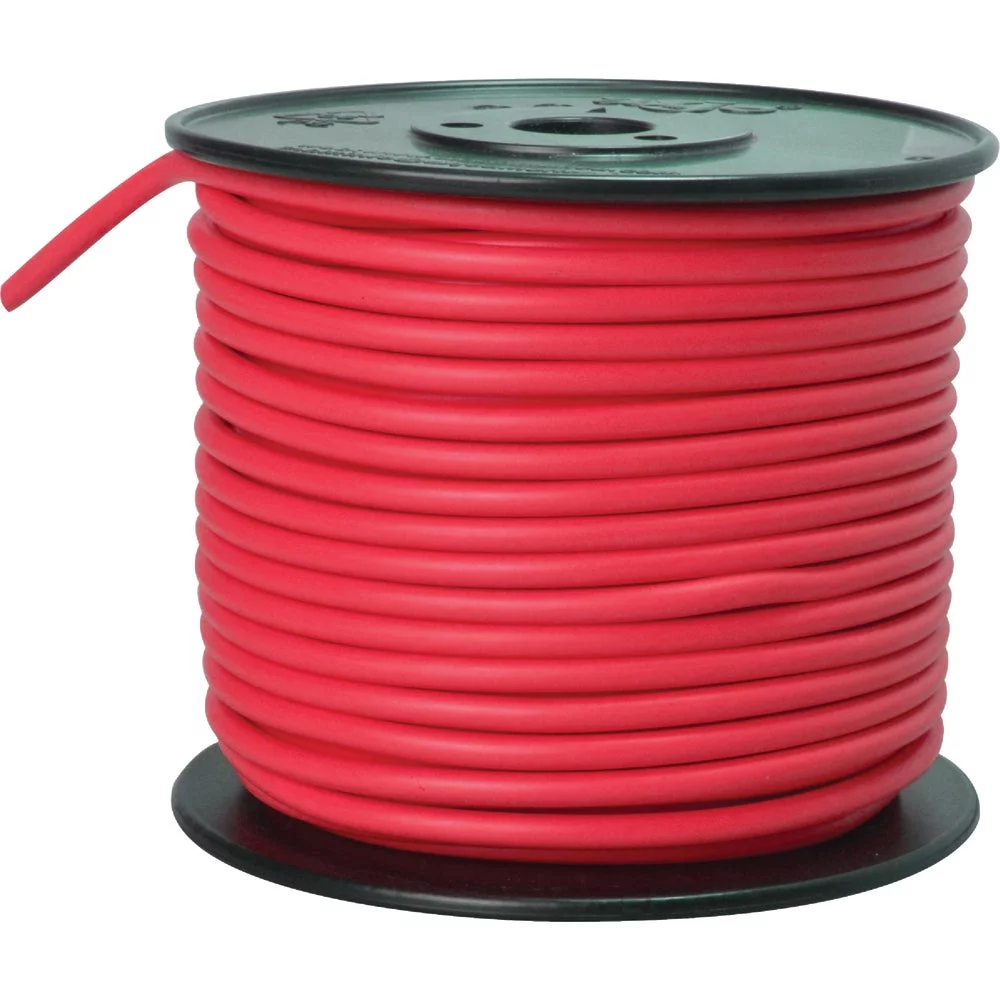 1 PK, ROAD POWER 55672123-ROAD POWER 100 Ft. 10 Ga. PVC-Coated Primary Wire, Red