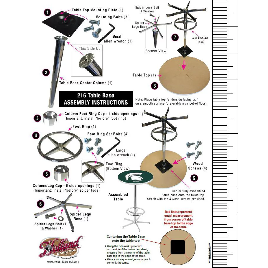 Holland Bar Stool  42 in. Indoor & Outdoor All-Season Table with 36 x 36 in. Square Rustic Top