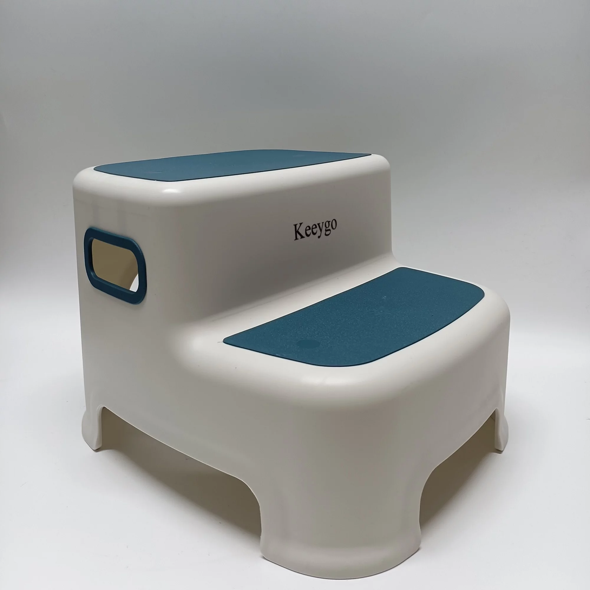 Keeygo 2 Step Stool for Kids and Toddler, Anti-Slip Sturdy Bathroom Toilet Step Stools, Double up Step Stool