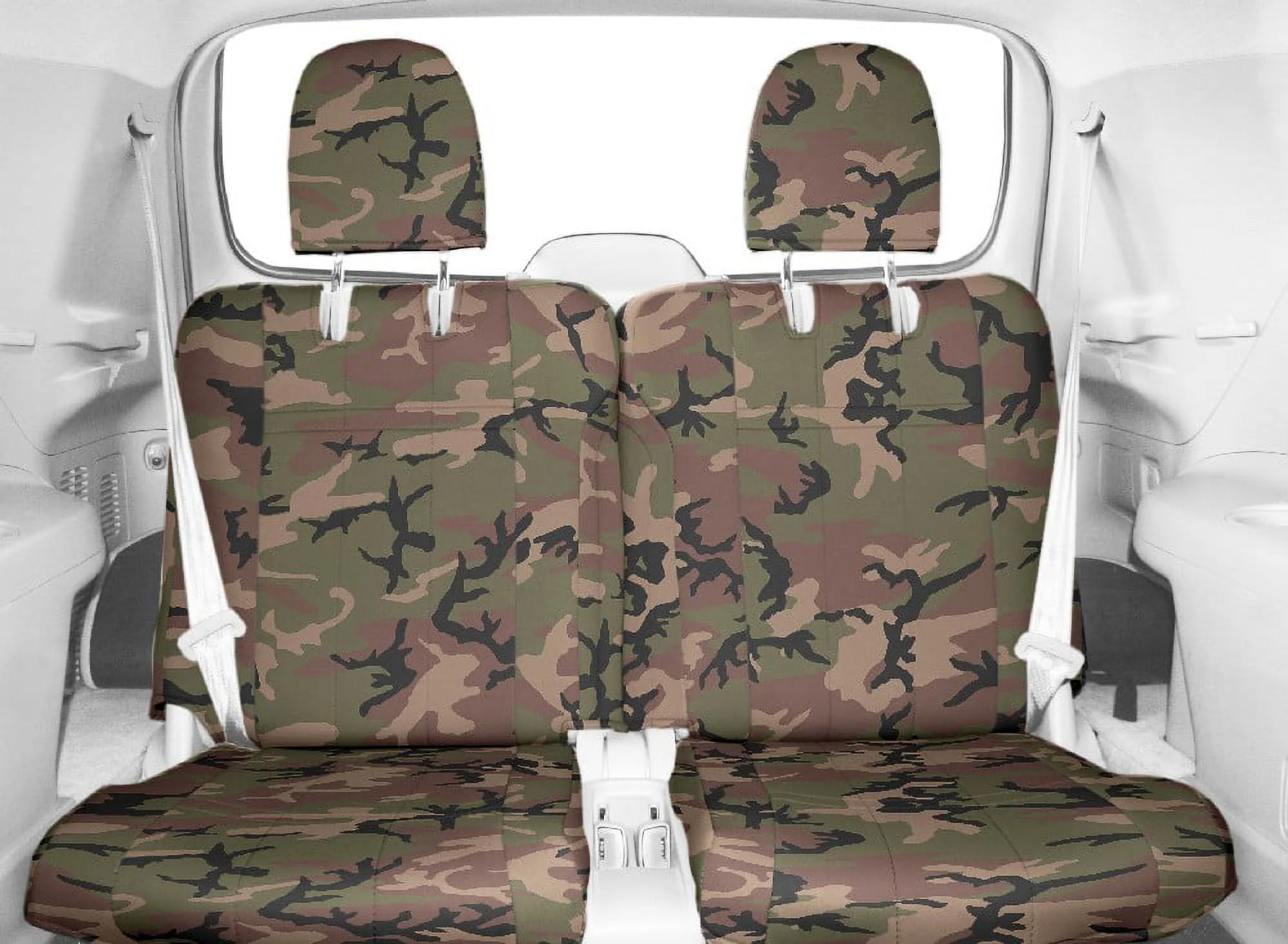 CalTrend Rear 50/50 Split Bench Camo Seat Covers for 2002-2010 Chrysler PT Cruiser - CR159-92KR Retro Insert and Trim