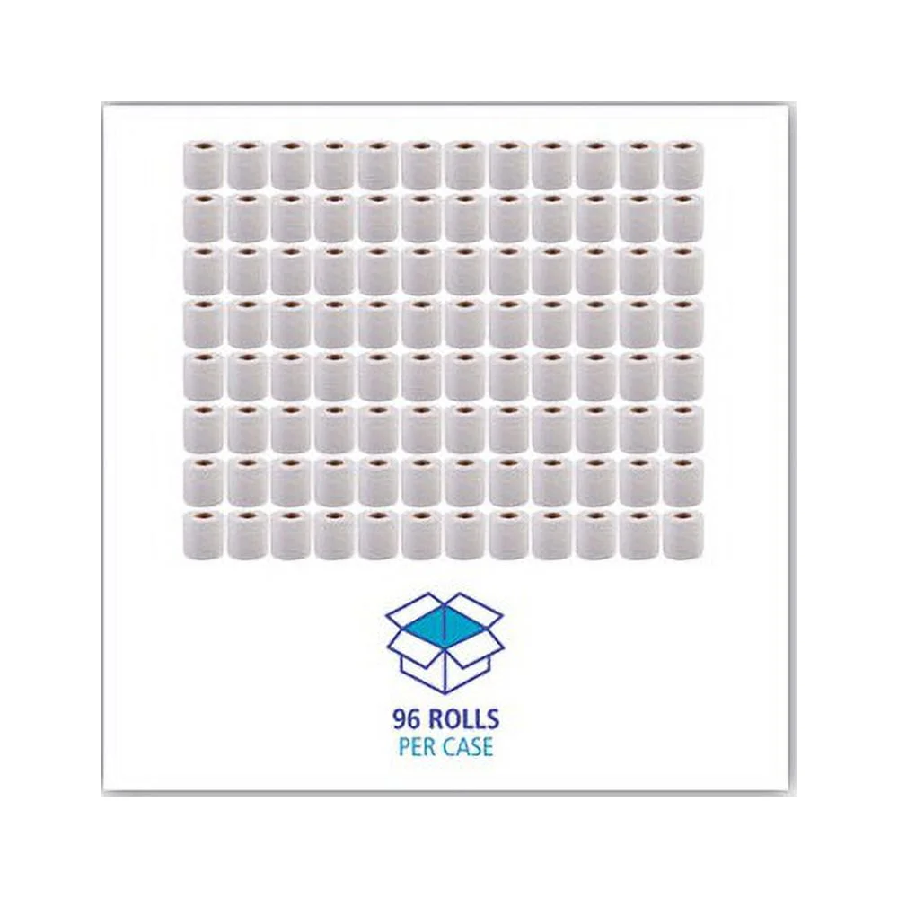 Boardwalk Bathroom Tissue Paper Standard, Septic Safe, 2-Ply, White, 4 x 3, 500 Sheets/Roll, 96/Carton