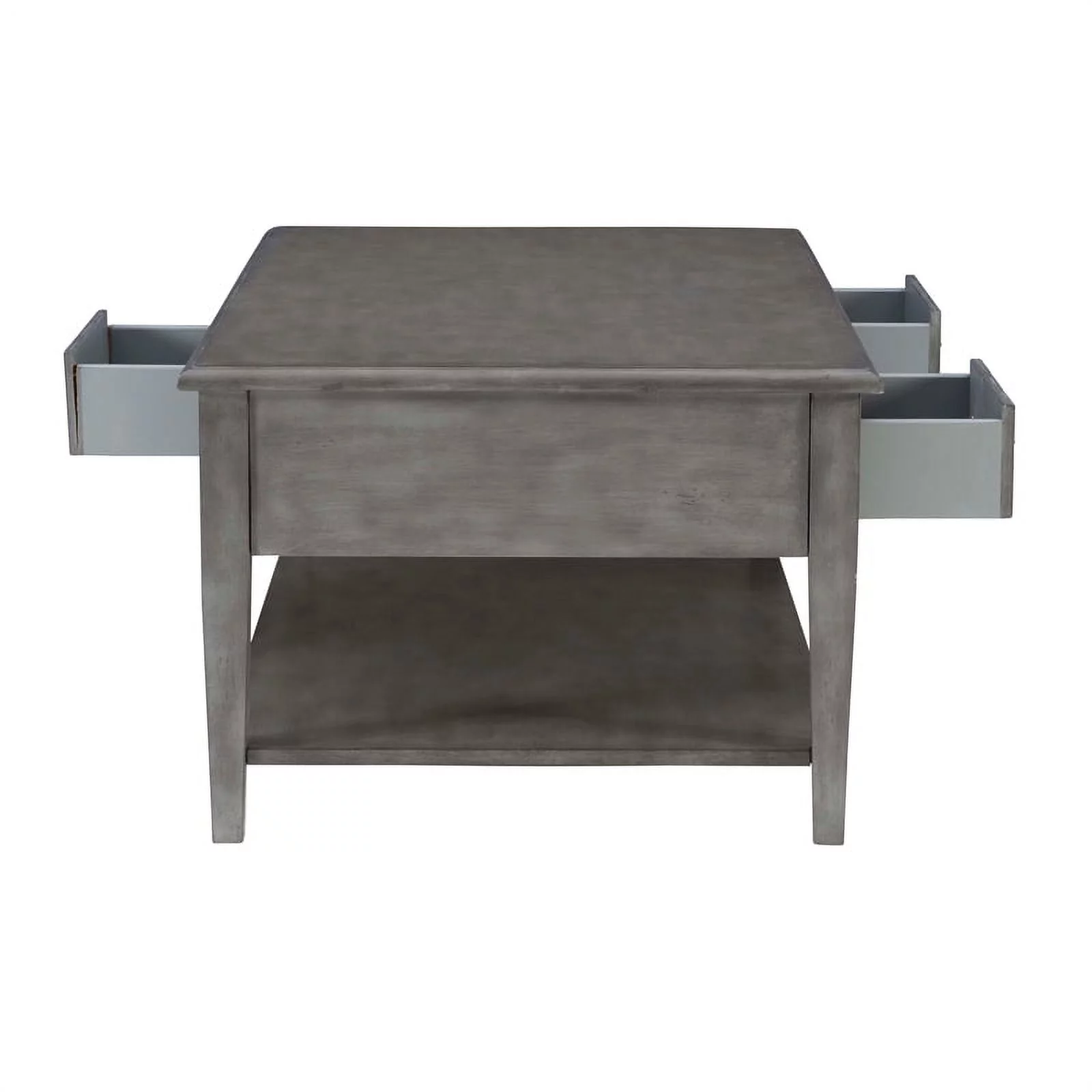 Home Square 3-Piece Set with 2 Accent Tables and Coffee Table in Gray