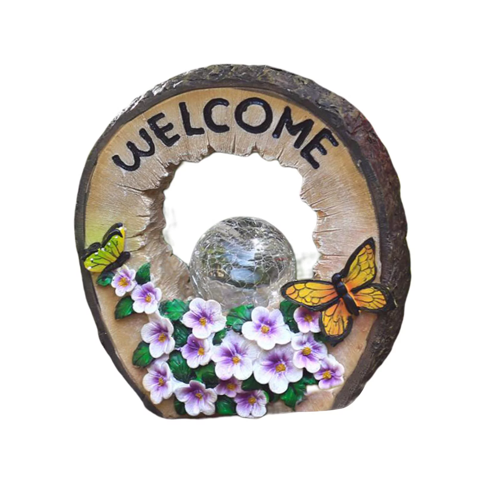 Outdoor Garden Lights, Lawn Night Light Warm Lighting, Fairy Garden Statues sculpture for Outdoor Backyard Walkway Decorations - Butterfly