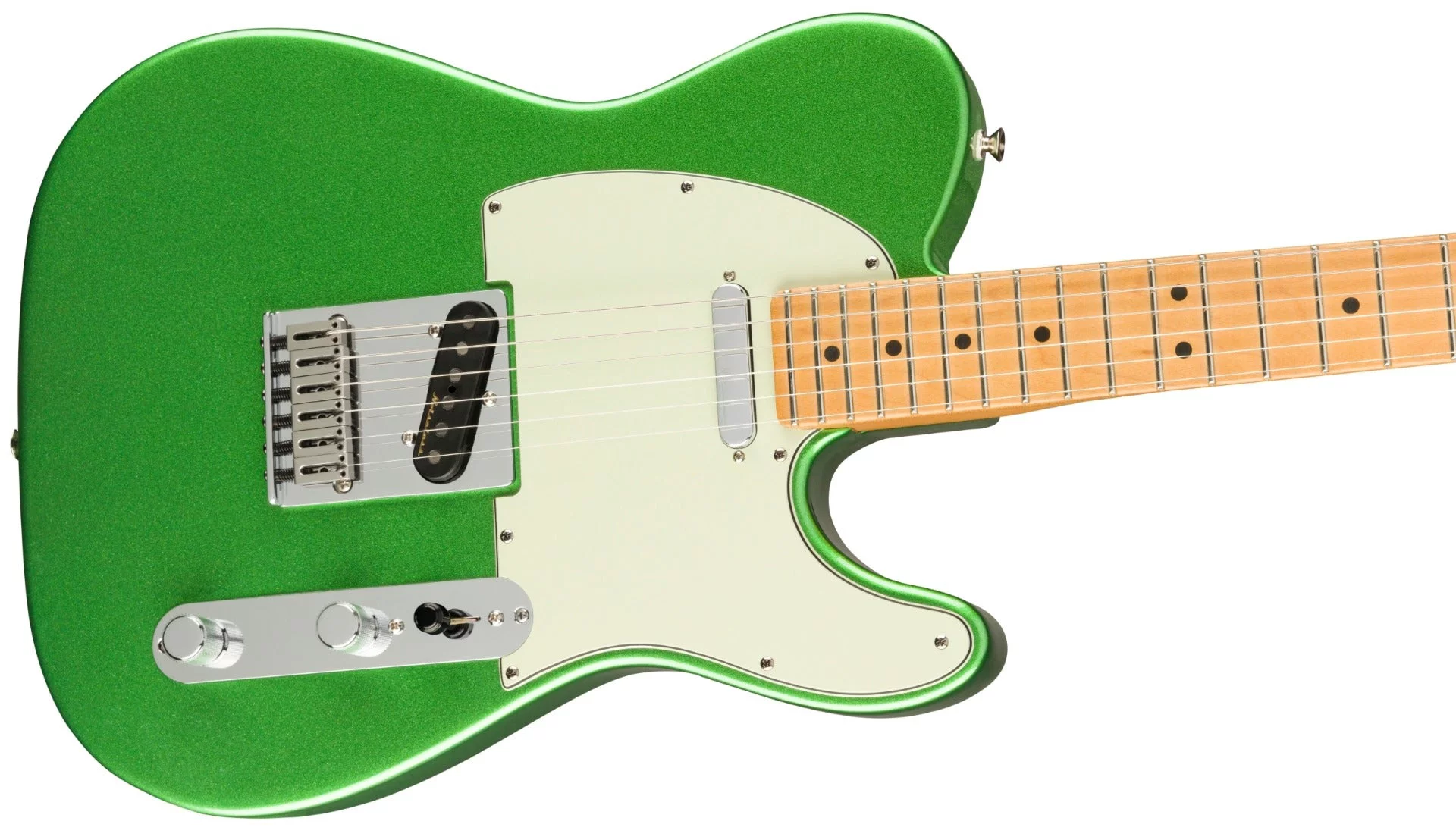 Fender PLAYER PLUS TELECASTER Electric Guitar (Cosmic Jade, Maple Fretboard)