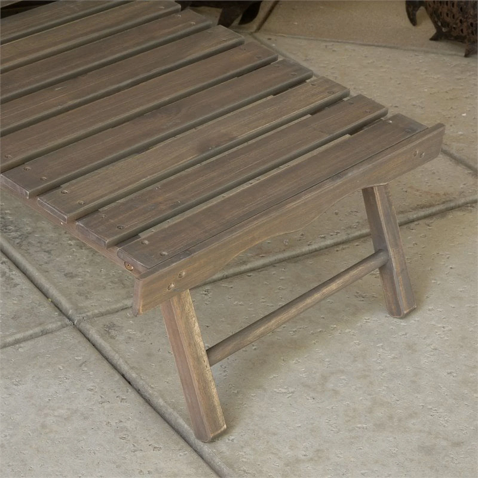 Noble House Hayle Reclining Wood Adirondack Chair w/Footrest (Set of 2) Grey