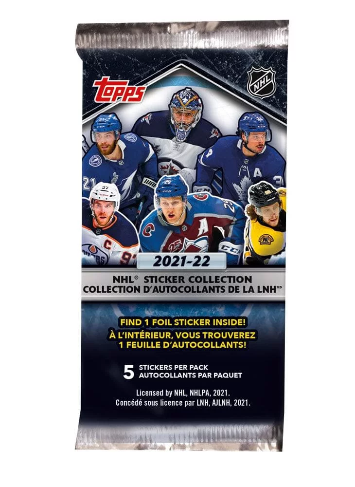 2021-22 Topps NHL Hockey Sticker Collection Box
