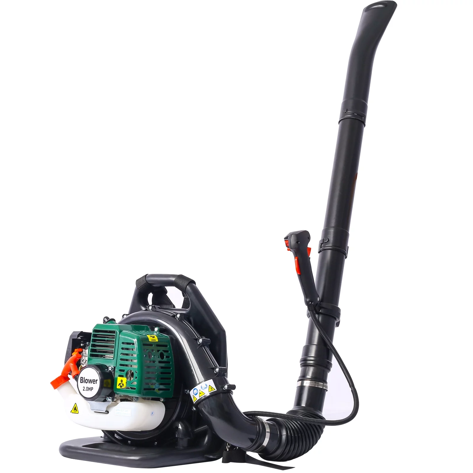 52CC 2-Cycle Gas Backpack Leaf Blower with extention tube,green